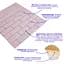 Самоклеюча стінова панель Sticker Wall Рожева 3D NEW CULTURAL WALL 70x70cmx4mm PINK+SILVER (D) SW-00001501 - мініатюра 2