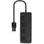 Концентратор Gembird USB 2.0 4 ports switch black (UHB-U2P4-05) - мініатюра 3