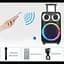 Портативна колонка Bluetooth Q-YX8000 бездротова акустична система з підсвіткою та мікрофоном - мініатюра 5