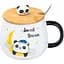 Чашка керамічна Happy Life Panda з кришкою та ложкою sweet dream 450 мл HP7203M - мініатюра 1