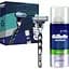 Подарочный набор Gillette: Бритва Mach3 с 1 сменной кассетой + Пена для бритья Sensitive Skin Shave Foam For Men 100 мл - миниатюра 1