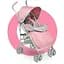 Коляска прогулянкова Lionelo Elia Tropical Pink, рожевий (LO-ELIA TROPICAL PINK) - мініатюра 2