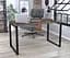 Письмовий стіл Loft Design Q-135-36 Black (Горіх Модена) - мініатюра 1