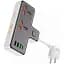 Мережевий подовжувач Hoco AC12A Reise 2-Position Expansion Socket (PD30W/1C3A)Black - мініатюра 2