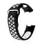 Силіконовий ремінець Primo з перфорацією для фітнес браслета Fitbit Charge 3/4 Black White/розмір S - мініатюра 2