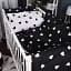 Підковдра MirSon Бязь Kids Time 17-0669 Black and White Love 160х220 см Чорно-біла (2200010180541) - мініатюра 1