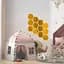 Дзеркальний декор Wall Sticker SW-00002516 акриловий самоклеючий 85х95 мм 12 шт. золото - мініатюра 5