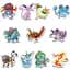 Стікерпак набір наклейок G-Toys Pokemon 45 шт. (SP PK 01) - мініатюра 2