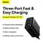 Зарядний пристрій - блок адаптер Baseus Compact Charger 3U 17 W EU 3USB (CCXJ020101) - мініатюра 3