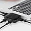 Мультипортовий адаптер USB Хаб Baseus Fully Folded Portable USB-A to 4 USB2.0 CAHUB-CW01 Black - мініатюра 2
