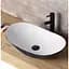 Умивальник Rea Royal 36x62,5 black & white (REA-U6600) - мініатюра 2