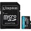 Карта памяти microSDXC (UHS-1 U3) Kingston Canvas Go! Plus 256Gb 10 A2 V30 (R200MB/s, W-160MB/s) (adapter SD) - миниатюра 1