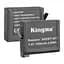 2-Pack KingMa GoPro AHDBT-401 комплект з 2 акумуляторів - мініатюра 1