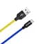 Кабель ColorWay USB - micro USB (M/M), 2.4 А, 1 м, Blue/Yellow (CW-CBUM052-BLY) - миниатюра 5