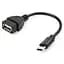 Дата кабель OTG USB 2.0 AF to Type-C Vinga (VCPDCOTGTCBK) - мініатюра 3
