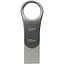 USB флеш-накопичувач Silicon Power Mobile C80 128GB USB-A + USB-C 3.2 Silver (SP128GBUC3C80V1S) [134979] - мініатюра 1