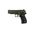 Страйкбольний пістолет Galaxy Sig Sauer 226, метал, зелений, вага 700 г, G26G - мініатюра 1