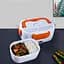 Электрический ланч-бокс контейнер Electronic Lunchbox YS 001 40 W с подогревом термос для еды оранжевый - миниатюра 4