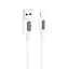 Дата кабель Borofone BX114 Structure USB to Lightning 2.4A (1m) White - мініатюра 1