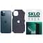 Захисна плівка SKLO Back (тил+грани без углов+лого) Carbon для Apple iPhone 11 Pro (5.8) Чорний - мініатюра 1