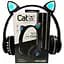 Беспроводные детские наушники Cat Ear VZV-23M Bluetooth с кошачьими ушками черные - миниатюра 1