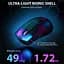 Миша бездротова Aattack SHARK X5 з акумулятором та підсвічуванням 2,4G+Bluetooth Black - мініатюра 6
