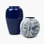 Ваза MBM HOME Елізіум залізна глибокий синій золотий 230х230х350 мм (VB-04 DEEP BLUE/GOLD) - мініатюра 5