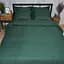 Комплект постельного белья Moon&Star Satin Stripe Mystic Green King Size 220x240 наволочки 4х50х70 - миниатюра 3