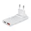 Сетевое зарядное устройство Choetech PD6011 Ultra thin PD67W GAN A+C White (43-00155) - миниатюра 1