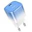 Сетевое зарядное устройство Hoco C101A single port PD20W charger 1 порт бело синий - миниатюра 1