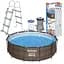 Каркасний басейн Bestway 56709, розмір 366 x 100 см з фільтруючим насосом і сходами - мініатюра 2