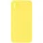 Чехол Silicone Case Square Full Camera Protective (AA) NOLOGO для Apple iPhone X / XS (5.8) Желтый / Yellow - миниатюра 1