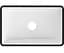 Умивальник Mexen Nadia 36 white black Edge накладний MEX-21613607, Білий - мініатюра 5