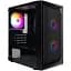 Корпус 1stPlayer BS-2-BK-3F1, Black, без БЖ, Mini Tower, Micro ATX / Mini ITX, 1xUSB 3.0 / 2xUSB 2.0, макс. CPU - 155 мм / VGA - 285 мм, 3x120 мм RGB, бічна панель із загартованого скла - миниатюра 1