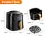 Мультипіч Air Silver Crest 8 л безмасляна XXL Air Fryer потужністю 2400 Вт із технологією Rapid Air - мініатюра 2