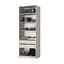 Шафа 2-дверна з антресоллю MebelStar Оскар Gloss BL-B, блок шухляд+полиці 80x52x260 см Кашемір/Кашемір (MBS-5378) - мініатюра 2