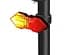 Задня велофара з поворотниками HYD-040 (red+yellow) ЗП micro USB + вбудований акумулятор + пульт - мініатюра 1