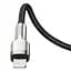 Кабель Baseus Cafule Metal Cable Type-C to Lightning PD 20W 2m CATLJK-B01 Black - миниатюра 3