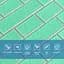 Самоклеюча стінова панель Sticker Wall  3D NEW CULTURAL WALL 70x70cmx5mm GREEN+SILVER (D) SW-00001803 - мініатюра 4