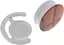 Тримач телефону TOTO Popsocket plastic BNS-C 855 Ball (White) - мініатюра 3