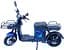Электроскутер Грузовой с двумя большими багажниками Crosser SUPER MAX 1200W 60V30AH Li-Fe | USB зарядка Синий - миниатюра 3