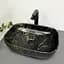 Умивальник VBI Ravenna marble black matt накладний VBI-011209, Чорний матовий - мініатюра 1