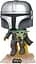 Фигурка Funko Pop Фанко Поп Мандалорец с малышом Йодой Mandalorian with the child 10 см MMWC 402 - миниатюра 2