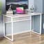 Стол письменный Майк Ferrum-decor 75x120x70 Белый металл ДСП Бетон 16 мм (FRD-106532) - миниатюра 1