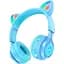 Навушники дитячі Hoco Cat Ear Kids BT Headphones W39 блакитні - мініатюра 1