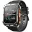 Смарт-часы Lemfo C20 Pro силиконовый ремешок black orange (16354) - миниатюра 1