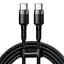 Кабель Baseus Cafule Cable Type-C to Type-C 100W 2m CATKLF-ALG1 Black-Grey - миниатюра 1