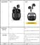 Беспроводные наушники Usams Earbuds XH09, TWS, BT5.1, 35mAh, 300mAh, 5.5h, black - миниатюра 3