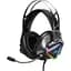 Проводная игровая гарнитура Remax LED Wargod Series Gaming Headphone RM-810, USB, 7.1, 2.5m, black - миниатюра 1