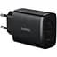 Зарядний пристрій Baseus Compact Charger 3U 17W Black (CCXJ020101) - мініатюра 1
